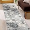 World Rug Gallery Contemporary Floral Indoor/Outdoor Runner Rug 2' x 7' Runner Gray 5566GRAY2X7 - alternate 7